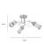 Lampa sufitowa chromowana 3-punktowa 8267/3 z serii GRACJA - Lampy Elem