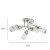 Lampa sufitowa srebrna metalowa 6-punktowa 8267/6 z serii GRACJA - Lampy Elem