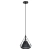 Lampa wisząca loft czarna metalowa 25cm 8801/1 z serii PIRAMIDA - Lampy Elem
