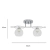 Lampa sufitowa chromowana szklana 2-punktowa 8821/2 z serii KASPER - Lampy Elem