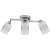 Lampa sufitowa chromowana 3-punktowa ze szklanymi kloszami 9137/3 8C z serii PINTO - Lampy Elem