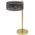 Lampa stołowa metalowa złoto-czarna z kloszem siatkowym DRS8006/1D z serii ANTILA - Lampy Elem