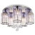 Plafon chromowany szklany 5-punktowy DRS8007/5A 8C z serii Bella - Lampy Elem