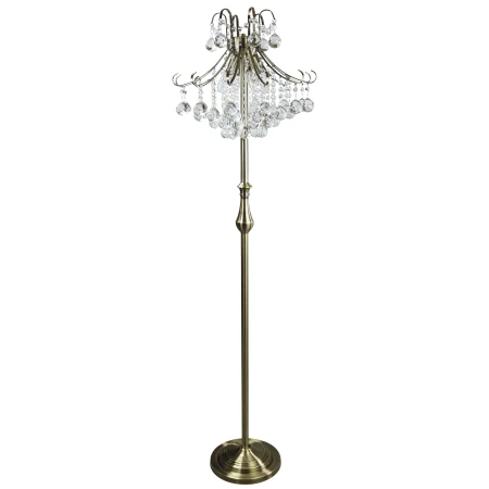 Lampa stojąca do salonu kryształowa 6245/4F 21QG - Elem