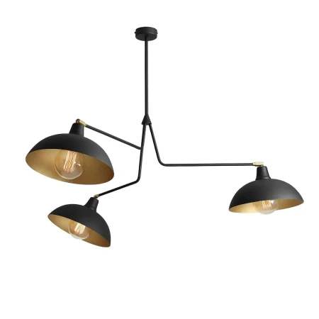 Plafon w stylu loftowym ESPACE 3 BLACK 1036E_1 - Aldex