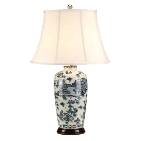Elstead Lighting - Elegancka lampa na stoł BLUE TRAD BLUE TRAD WP/TL