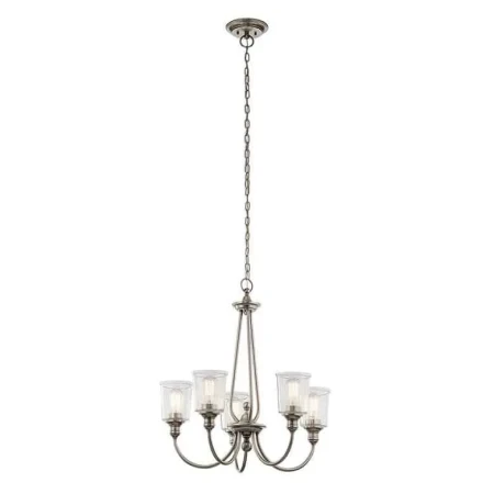 Żyrandol Waverly klasyczny pewter KL-WAVERLY5-CLP  - Elstead
