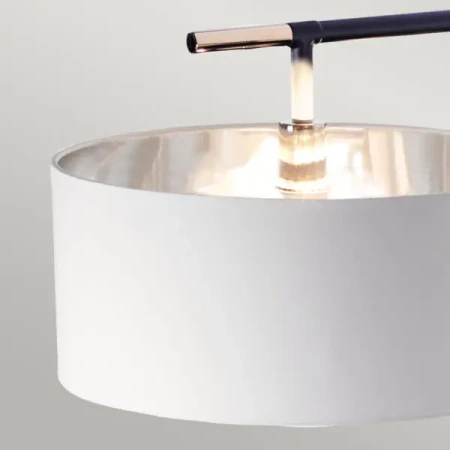 Lampa podłogowa Balance czarny / polerowany nikiel BALANCE-FL-BKPN - Elstead