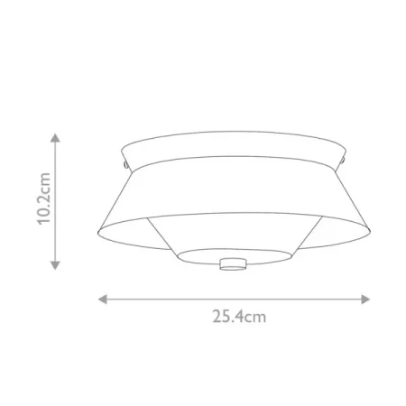 Mały plafon Bowtie BOWTIE-F-MB - Elstead