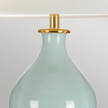Lampa stołowa Harbin Seledynowa DL-HARBIN-TL-CEL - Elstead