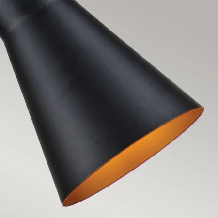 Średnia lampa wisząca Etoile Matowa czerń / Płatki złota ETOILE-P-M-MB - Elstead