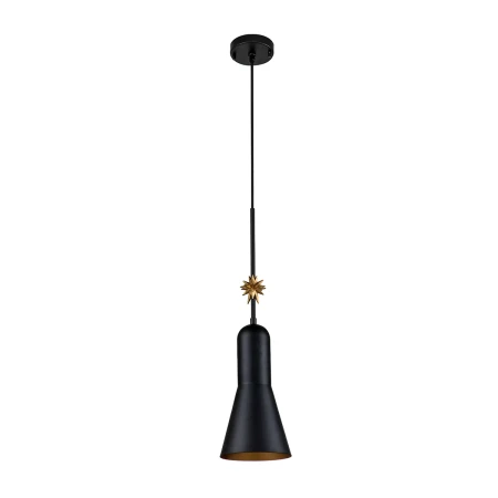 Średnia lampa wisząca Etoile Matowa czerń / Płatki złota ETOILE-P-M-MB - Elstead