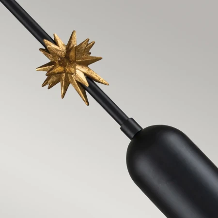 Mała lampa wisząca Etoile Matowa czerń / Płatki złota ETOILE-P-S-MB - Elstead