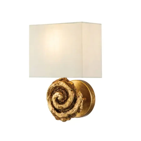 Duży kinkiet Swirl Płatki złota FB-SWIRL-1L-G - Elstead