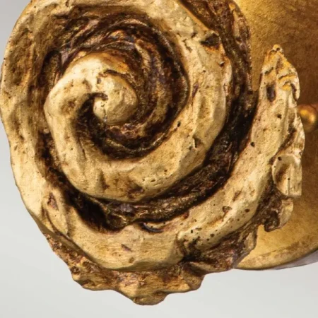 Duży kinkiet Swirl Płatki złota FB-SWIRL-1L-G - Elstead