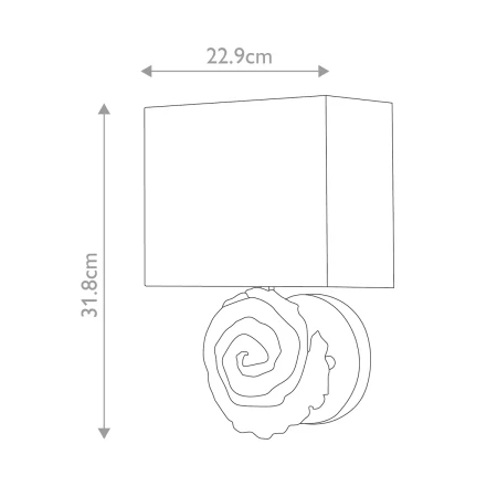 Duży kinkiet Swirl Biały FB-SWIRL-1L-W - Elstead