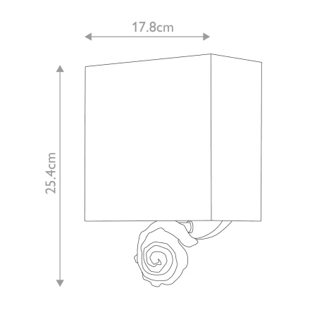Mały kinkiet Swirl Płatki złota FB-SWIRL-1S-G - Elstead