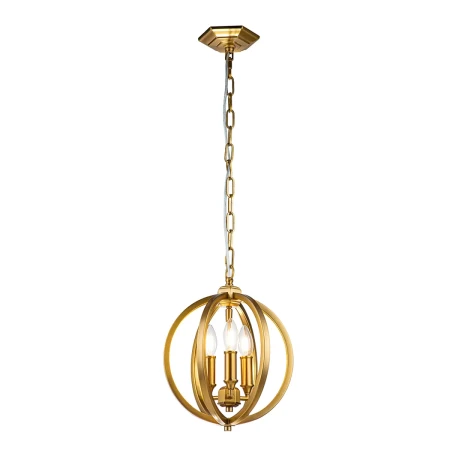 Mała lampa wisząca Corinne oksydowany mosiądz FE-CORINNE-3P-S-BB - Elstead