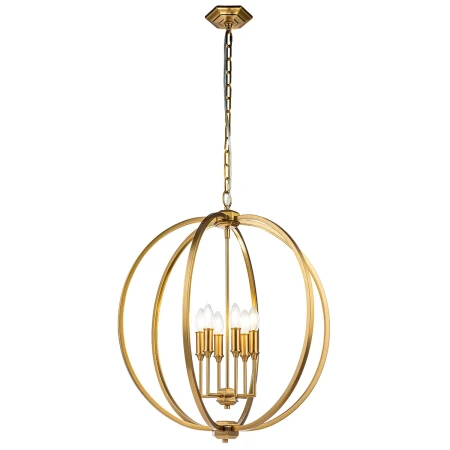 Lampa wisząca Corinne oksydowany mosiądz FE-CORINNE-6P-L-BB - Elstead