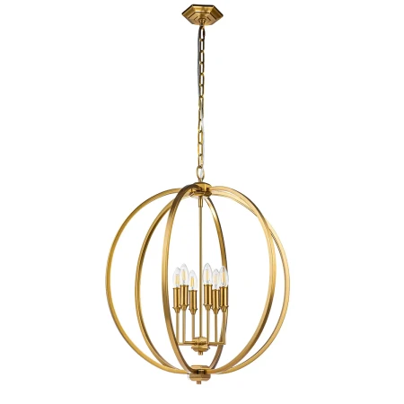 Lampa wisząca Corinne oksydowany mosiądz FE-CORINNE-6P-L-BB - Elstead