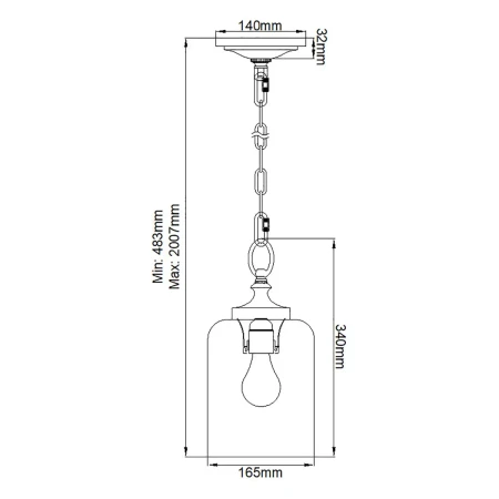 Lampa wisząca Hounslow Oksydowany mosiądz FE-HOUNSLOW-P-BB - Elstead