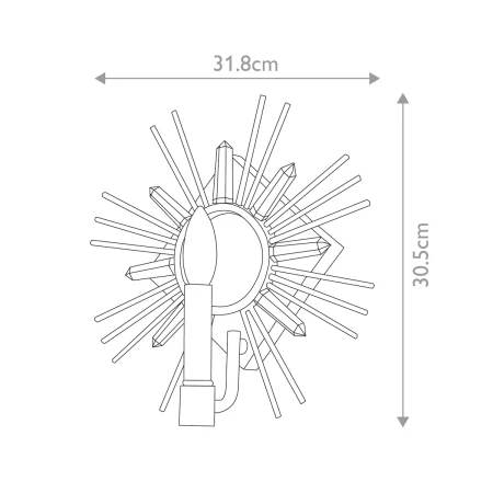 Kinkiet Sun King GN-SUN-KING-1-G - Elstead