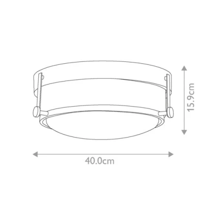 Plafon Harper HK-HARPER-F-HB - Elstead