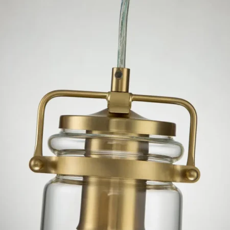 Mała lampa wisząca Brinley szczotkowany mosiądz KL-BRINLEY-MP-BB - Elstead