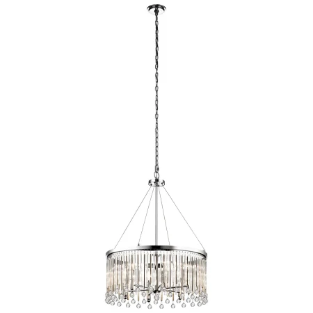 Żyrandol / Lampa wisząca Piper Polerowany chrom KL-PIPER-6P-PC - Elstead