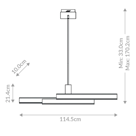 Lampa wisząca Cameno QN-CAMENO-LP-BK – Quintiesse