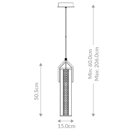 Lampa wisząca Espada QN-ESPADA-1P-PC - Quintiesse