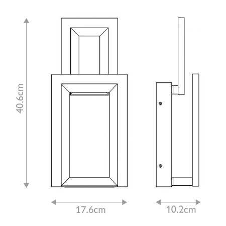 Kinkiet Inizio QN-INIZIO-1W-BK - Quintiesse