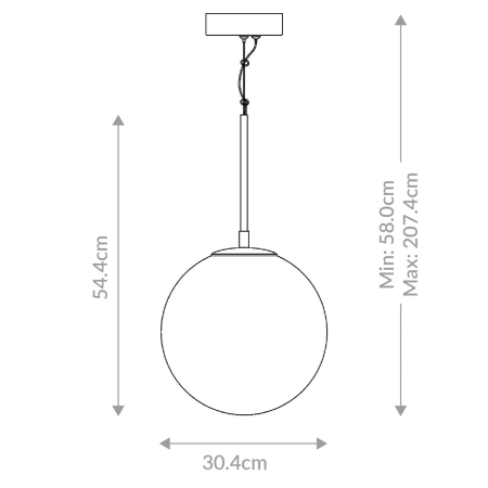 Lampa wisząca Kepler QN-KEPLER-1P-M-BG - Quintiesse