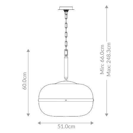 Lampa wisząca Nottingham QN-NOTTINGHAM-3P-AB - Quintiesse