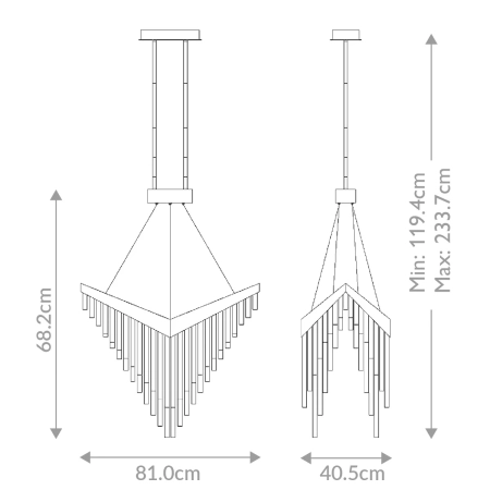 Lampa wisząca Vivien QN-VIVIEN-P-L-BK - Quintiesse