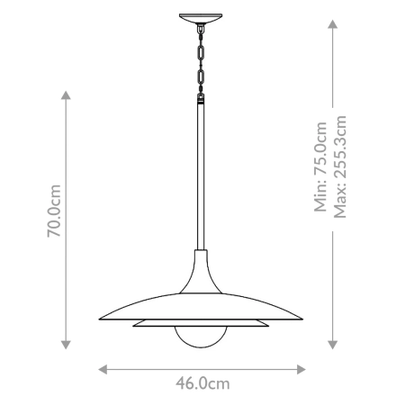 Lampa wisząca Welsh QN-WELSH-P-WHT - Quintiesse