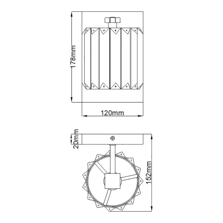 Kinkiet Divine QZ-DIVINE1-PC-BATH - Elstead