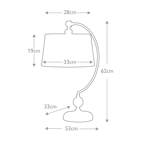 Lampa stołowa Jenkins Szczotkowany mosiądz QZ-JENKINS-TL-BB - Elstead