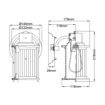 Kinkiet Riggs QZ-RIGGS1-BATH-WS - Elstead