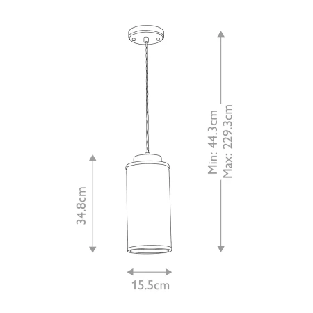 Lampa wisząca Reno RENO-P-SMOKE - Elstead