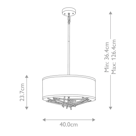 Lampa wisząca Taiko TAIKO-3P - Elstead