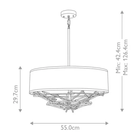 Lampa wisząca Taiko TAIKO-4P - Elstead