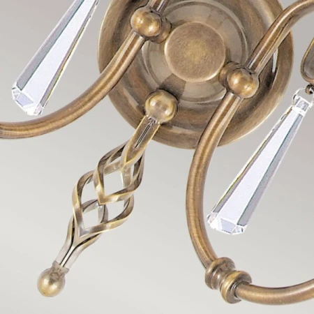 Kinkiet postarzany mosiądz AEGEAN AG2 AGED BRASS Elstead
