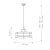 Duża lampa wisząca Fusion Naturalny mosiądz FE-FUSION-P-L-PNBR - Elstead