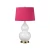 Lampa stołowa Isla Biała / Postarzany mosiądz ISLA-AB-TL-CRANBERRY - Elstead