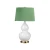 Lampa stołowa Isla Biała / Postarzany mosiądz ISLA-AB-TL-GREEN - Elstead