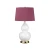 Lampa stołowa Isla Biała / Postarzany mosiądz ISLA-AB-TL-PURPLE - Elstead