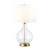 Lampa stołowa Orb ORB-CLEAR-AB-WHT - Elstead