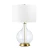 Lampa stołowa Orb ORB-CLEAR-AB-WHT - Elstead