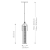 Lampa wisząca Espada QN-ESPADA-1P-BG - Quintiesse